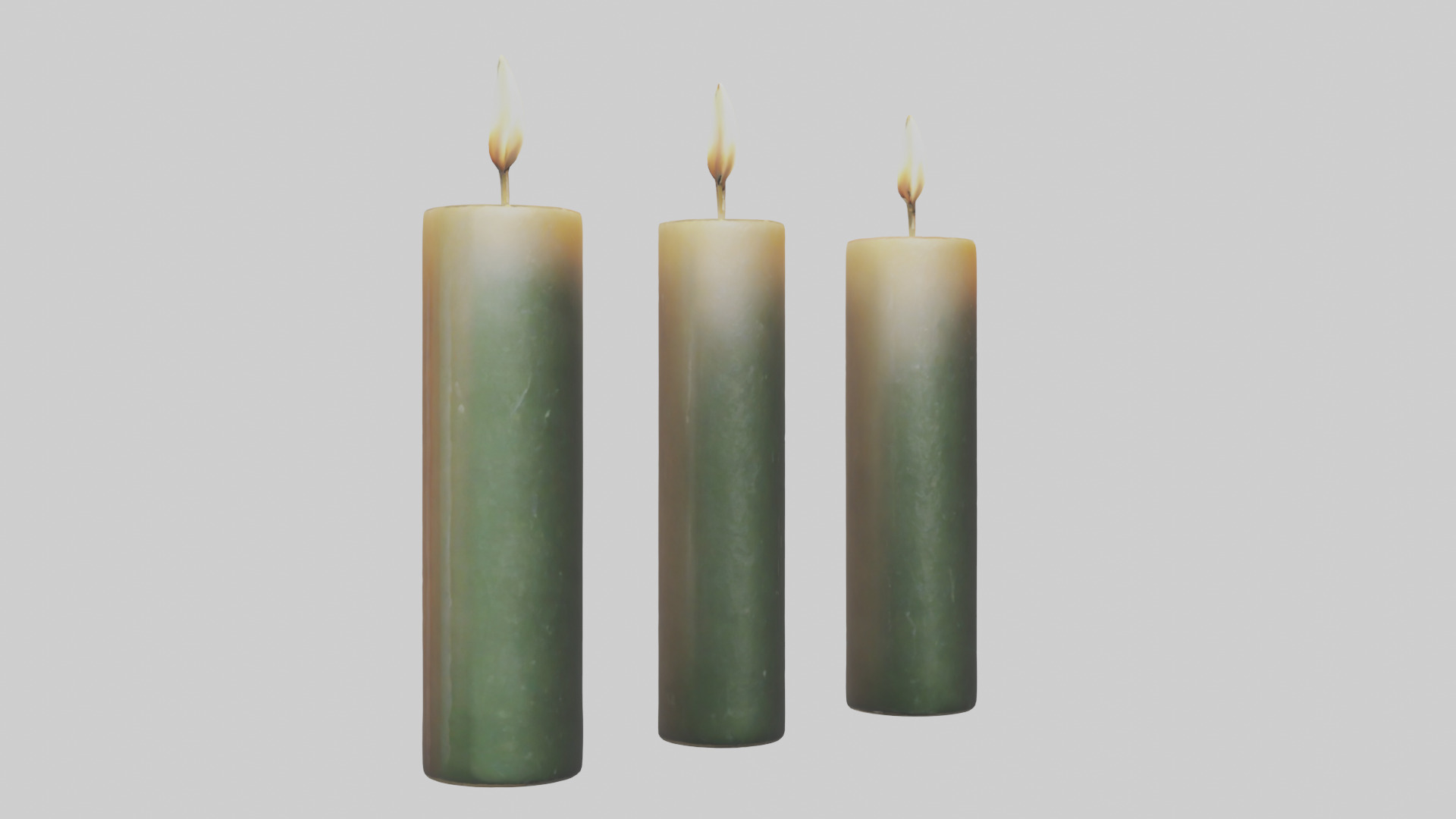 Candles model Low-poly 3D model_16