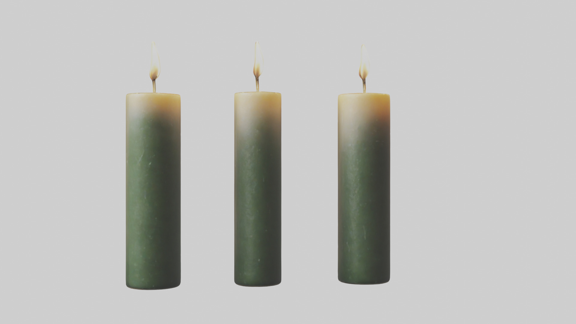 Candles model Low-poly 3D model_20
