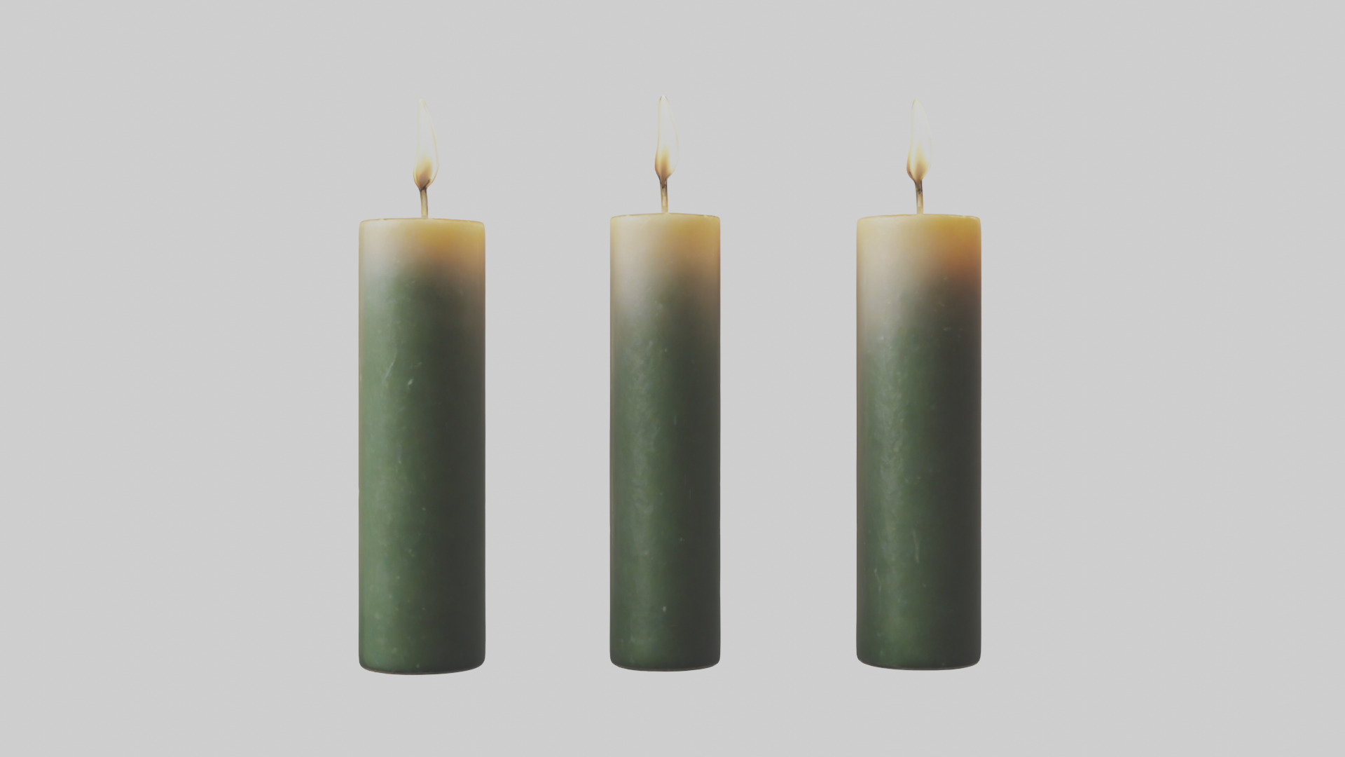 Candles model Low-poly 3D model_19