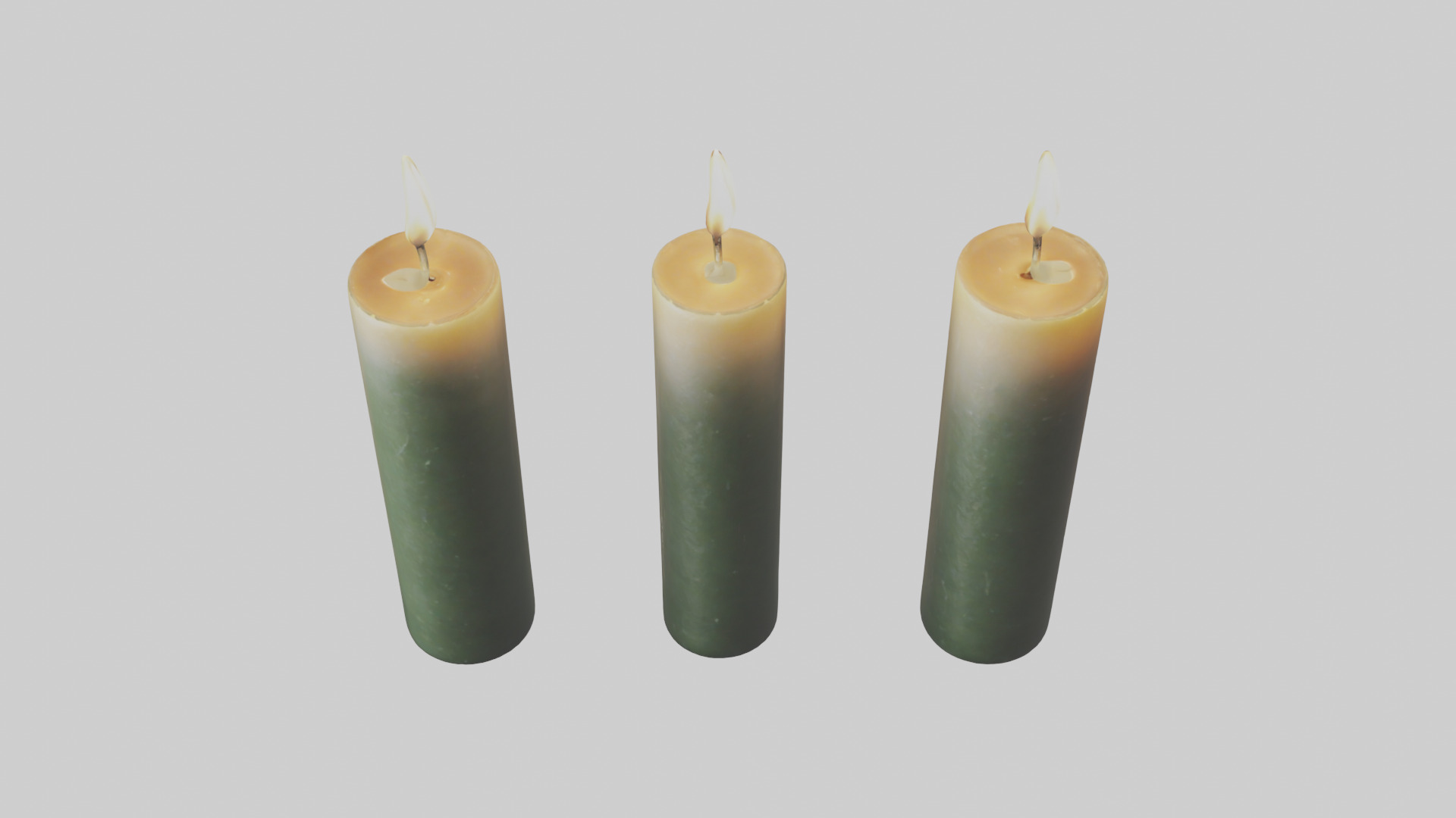 Candles model Low-poly 3D model_26