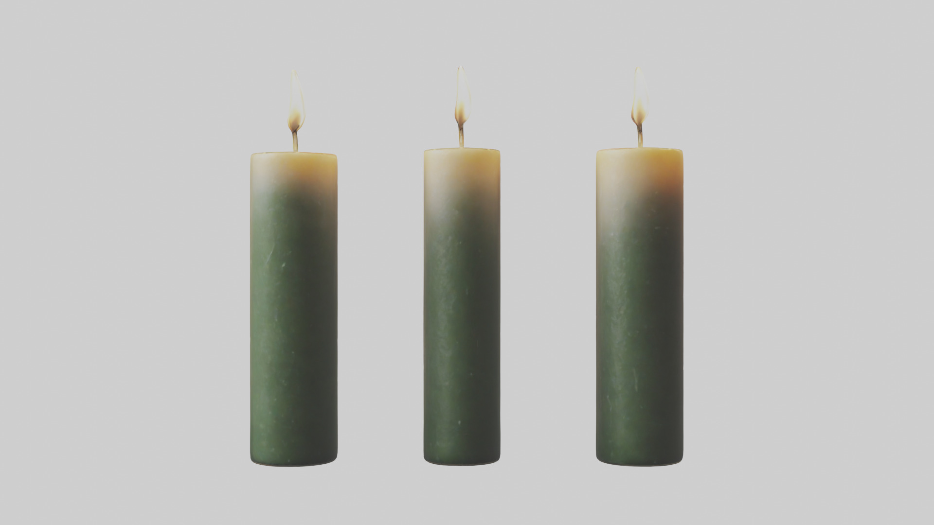 Candles model Low-poly 3D model_9