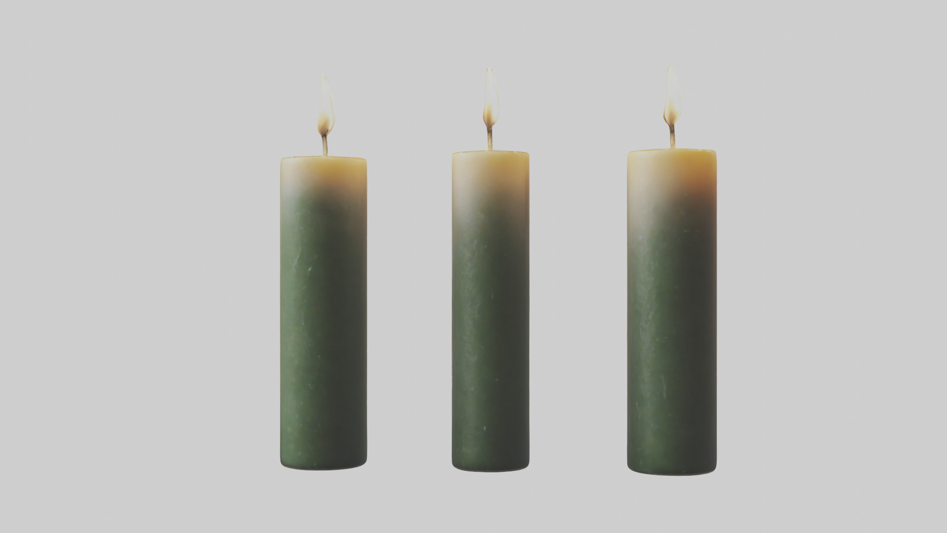 Candles model Low-poly 3D model_12