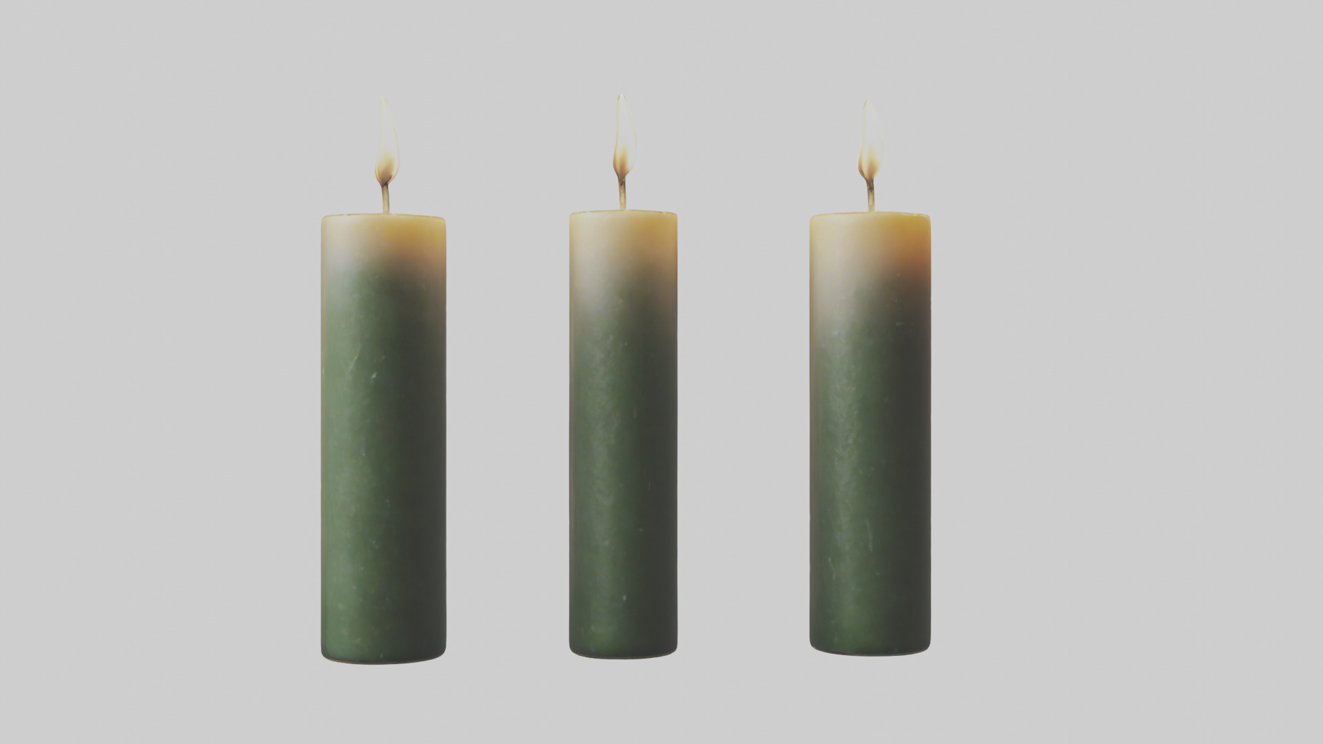Candles model Low-poly 3D model_17