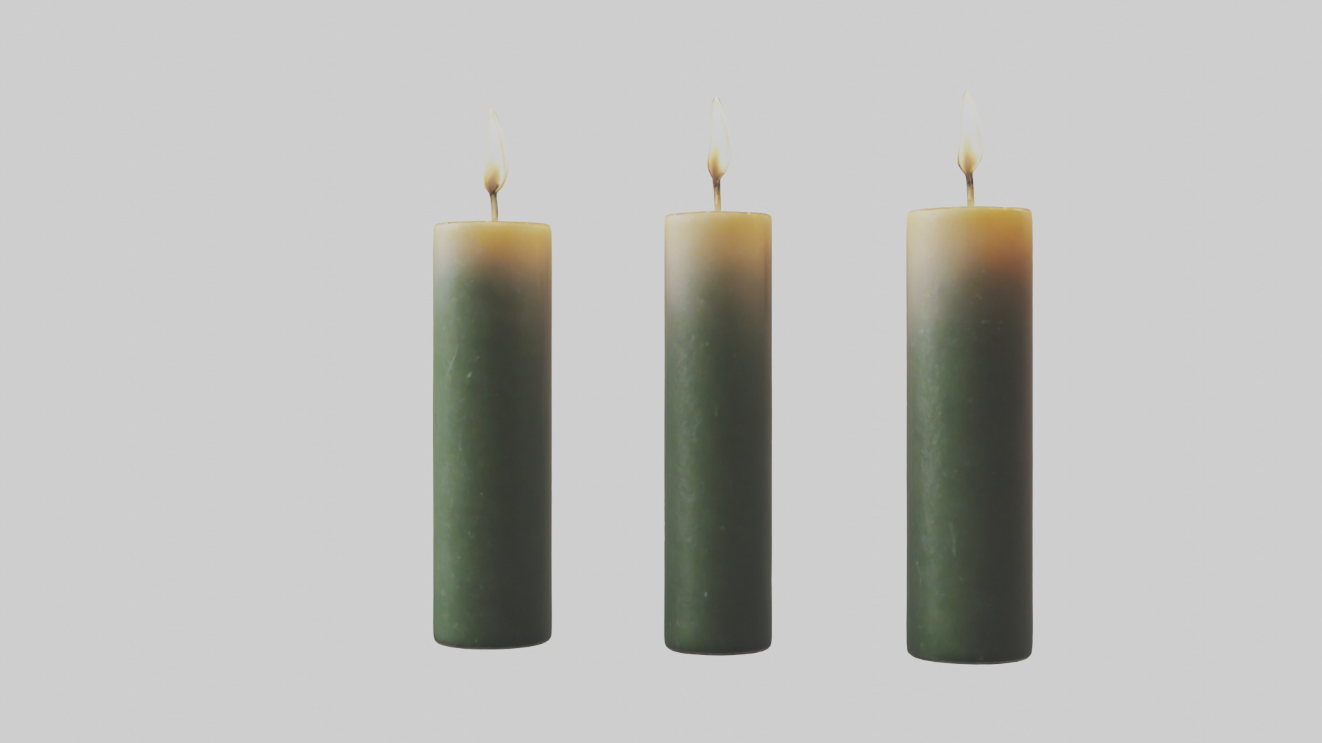 Candles model Low-poly 3D model_13