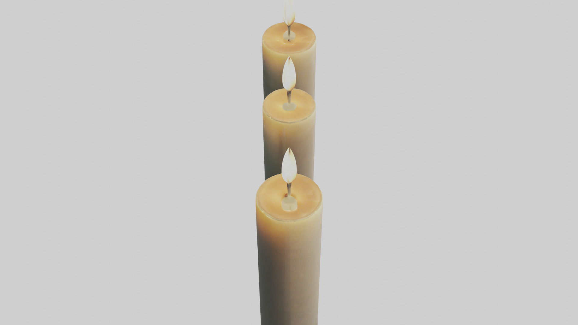 Candles model Low-poly 3D model_27
