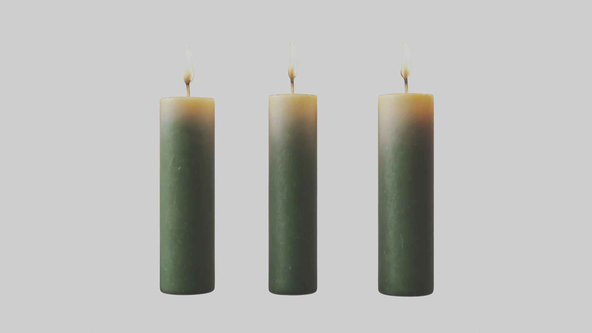Candles model Low-poly 3D model_14