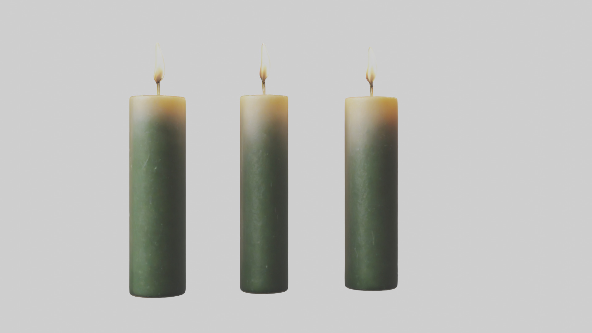 Candles model Low-poly 3D model_18