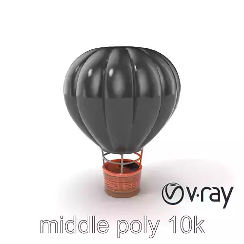Classic Hot Air Balloon Dark Enigma model pack Low-poly 3D model