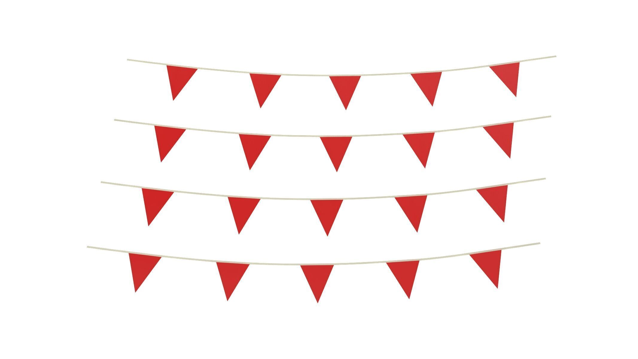 Athletics Flags On A Rope 3D model_4