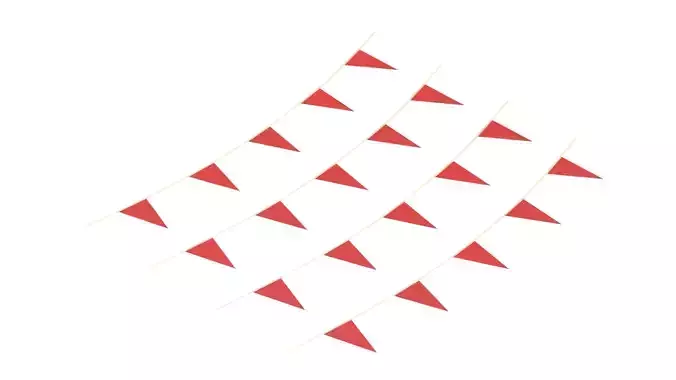 Athletics Flags On A Rope