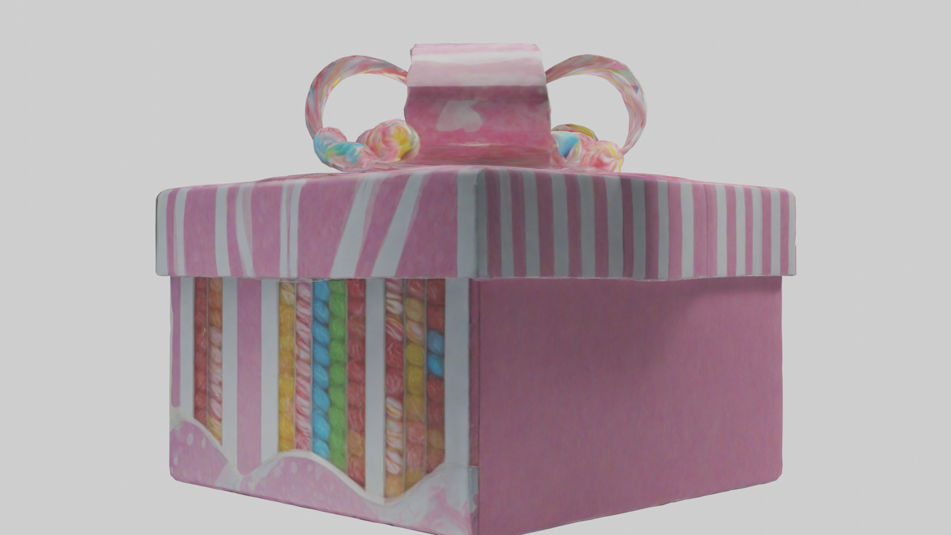Candy Box model Low-poly 3D model_1