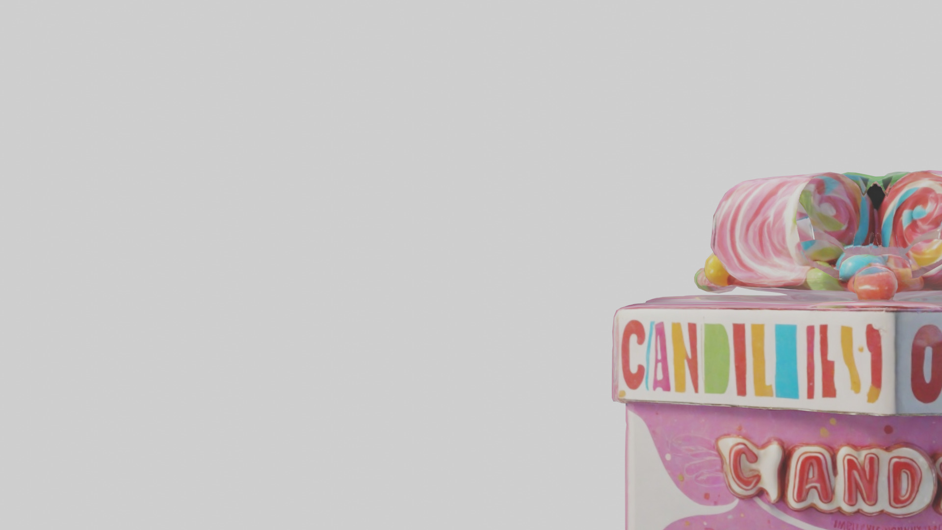 Candy Box model Low-poly 3D model_21