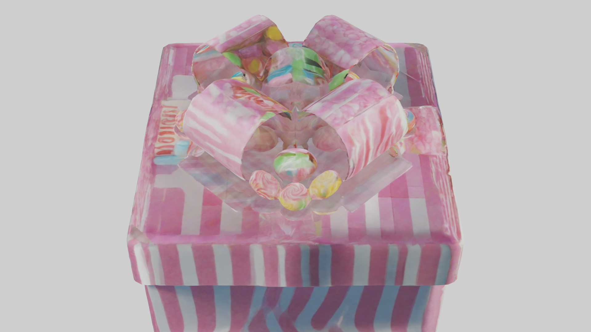 Candy Box model Low-poly 3D model_28