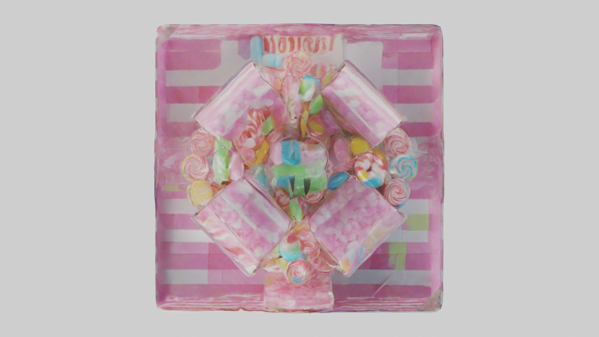 Candy Box model Low-poly 3D model_24