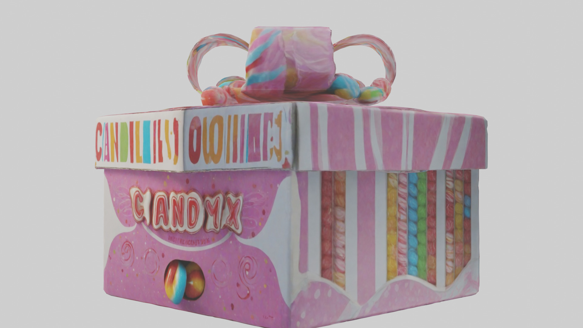 Candy Box model Low-poly 3D model_11