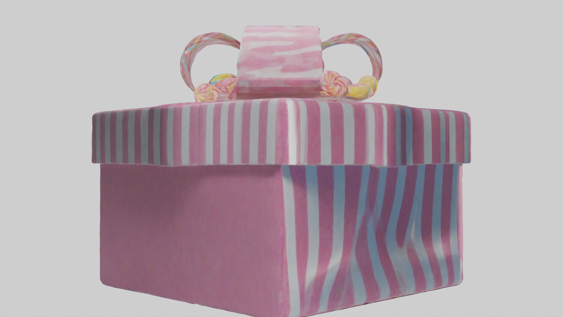 Candy Box model Low-poly 3D model_2