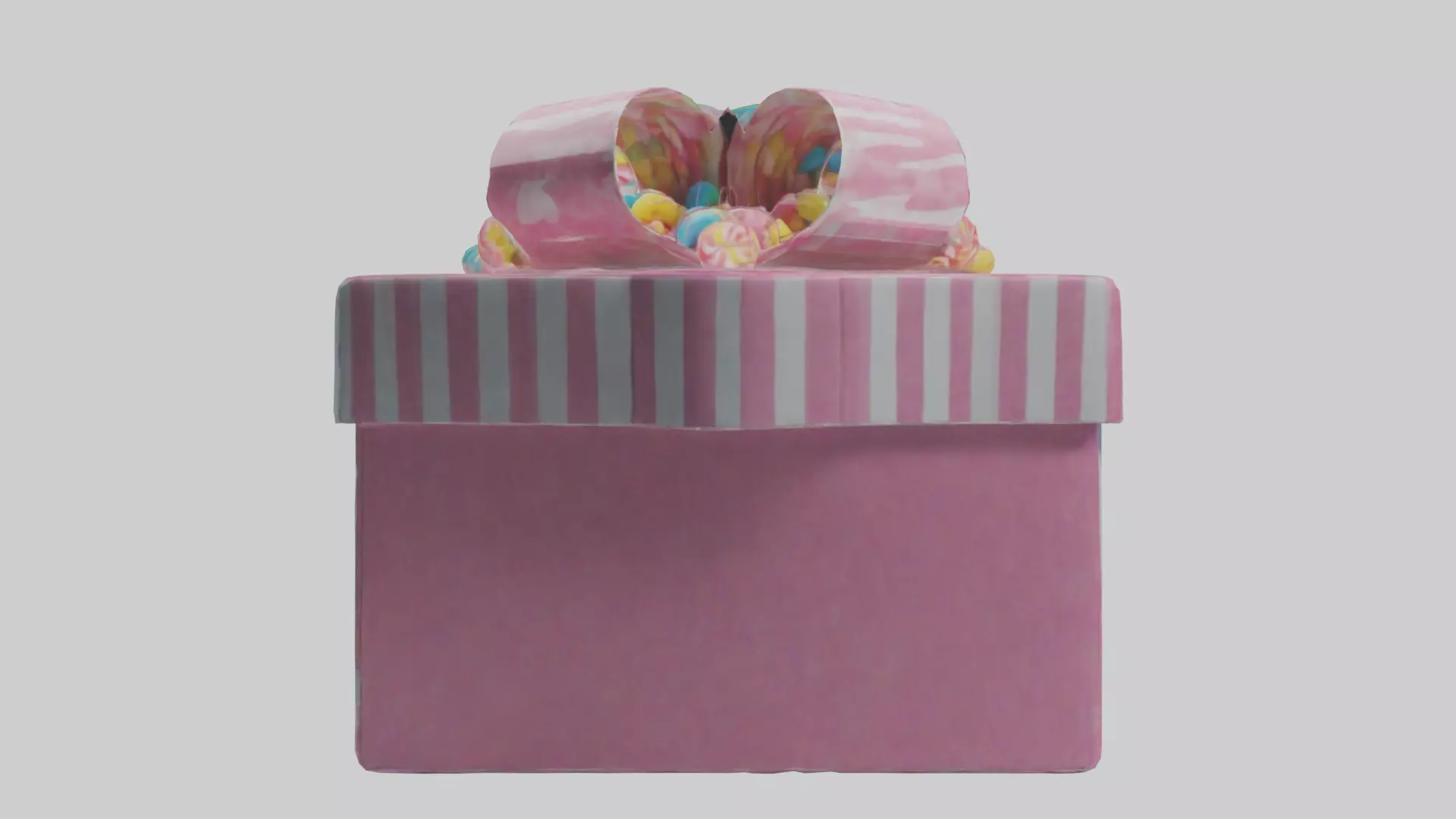 Candy Box model Low-poly 3D model_0