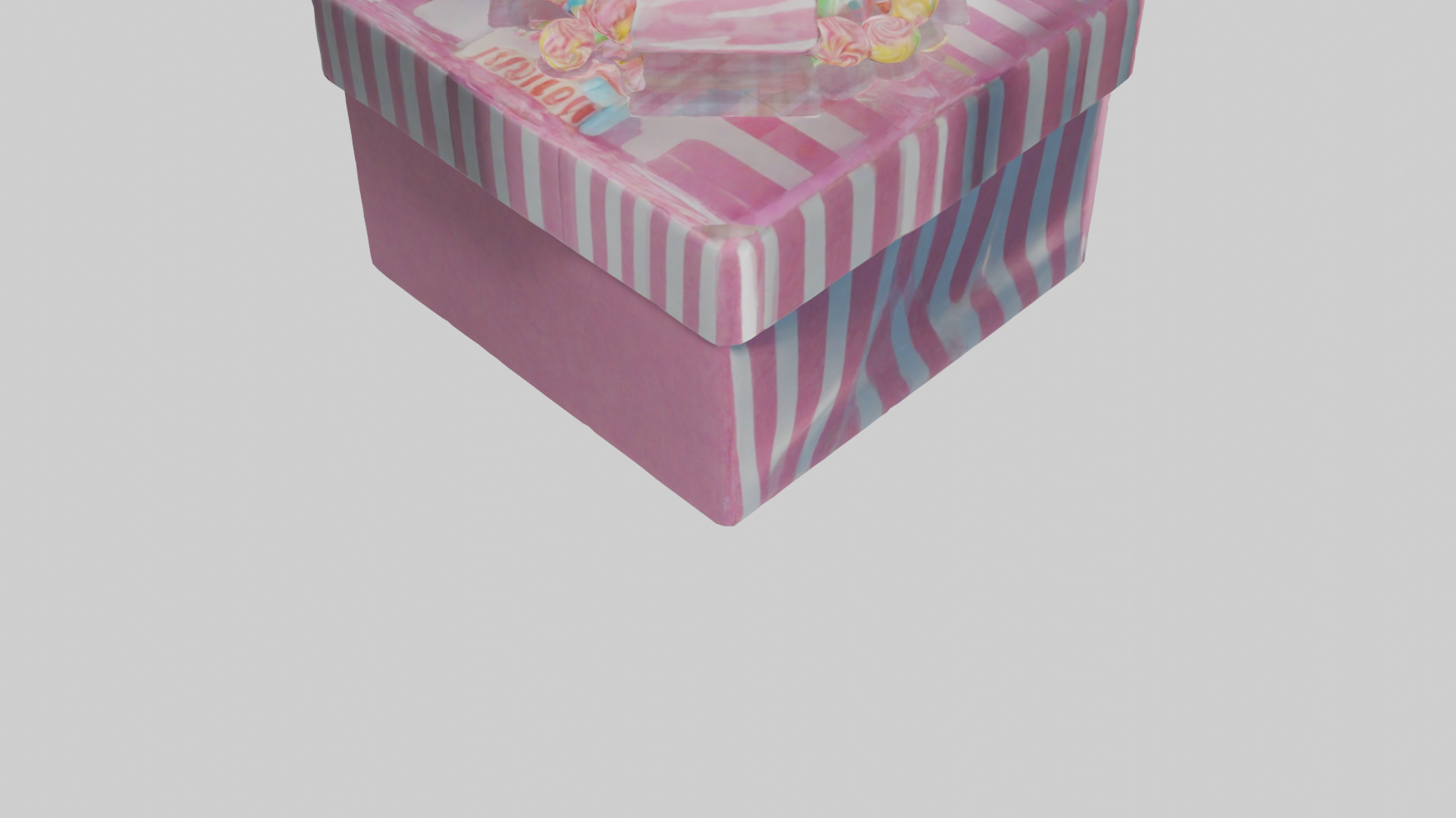 Candy Box model Low-poly 3D model_4