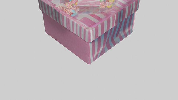 Candy Box model Low-poly 3D model 5