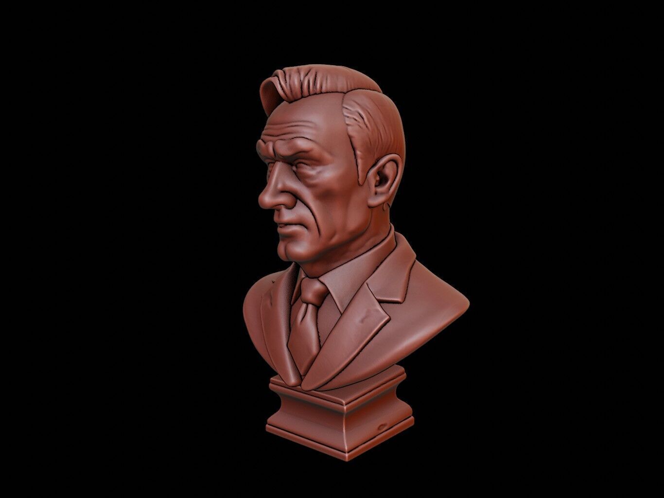 President Bust 3D print model_2