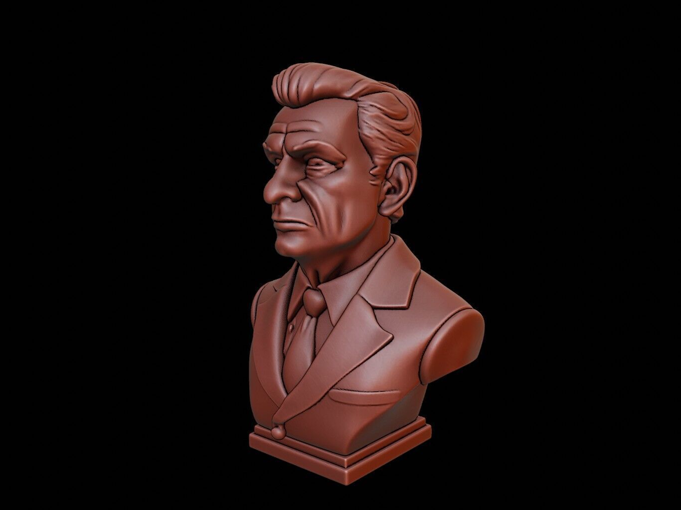 President Bust 3D print model_2