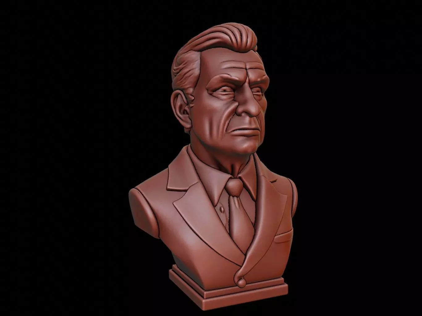 President Bust 3D print model_0