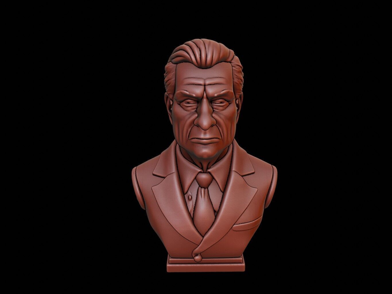 President Bust 3D print model_1