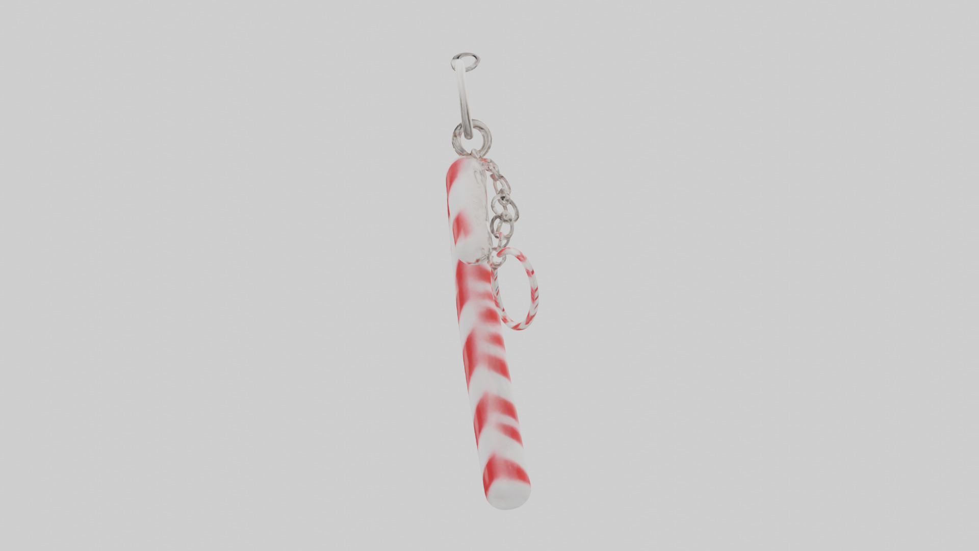 Candy cane keychain model Low-poly 3D model_22
