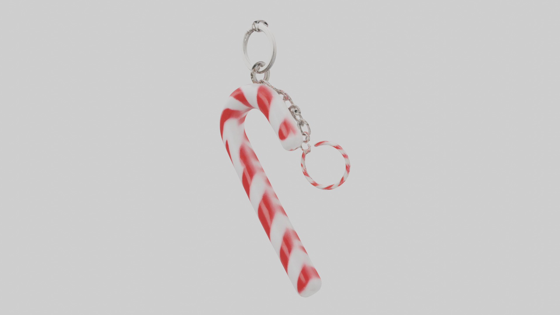 Candy cane keychain model Low-poly 3D model_11