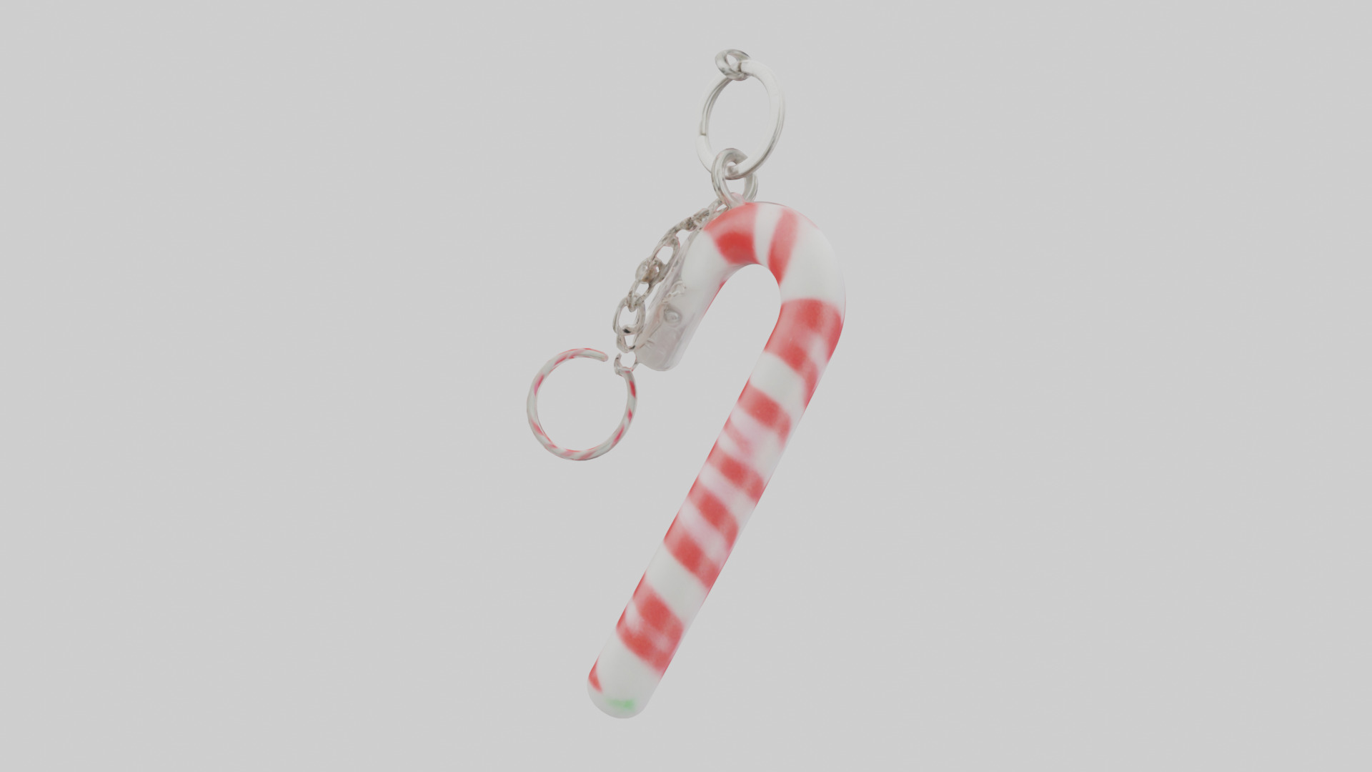 Candy cane keychain model Low-poly 3D model_2