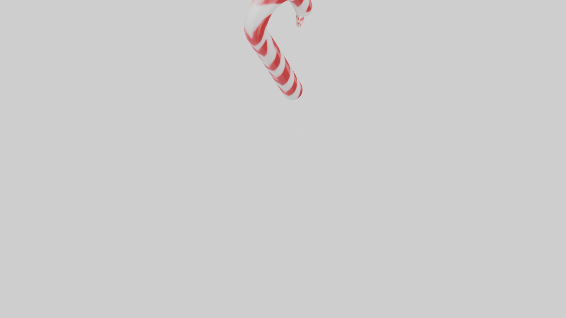 Candy cane keychain model Low-poly 3D model_6