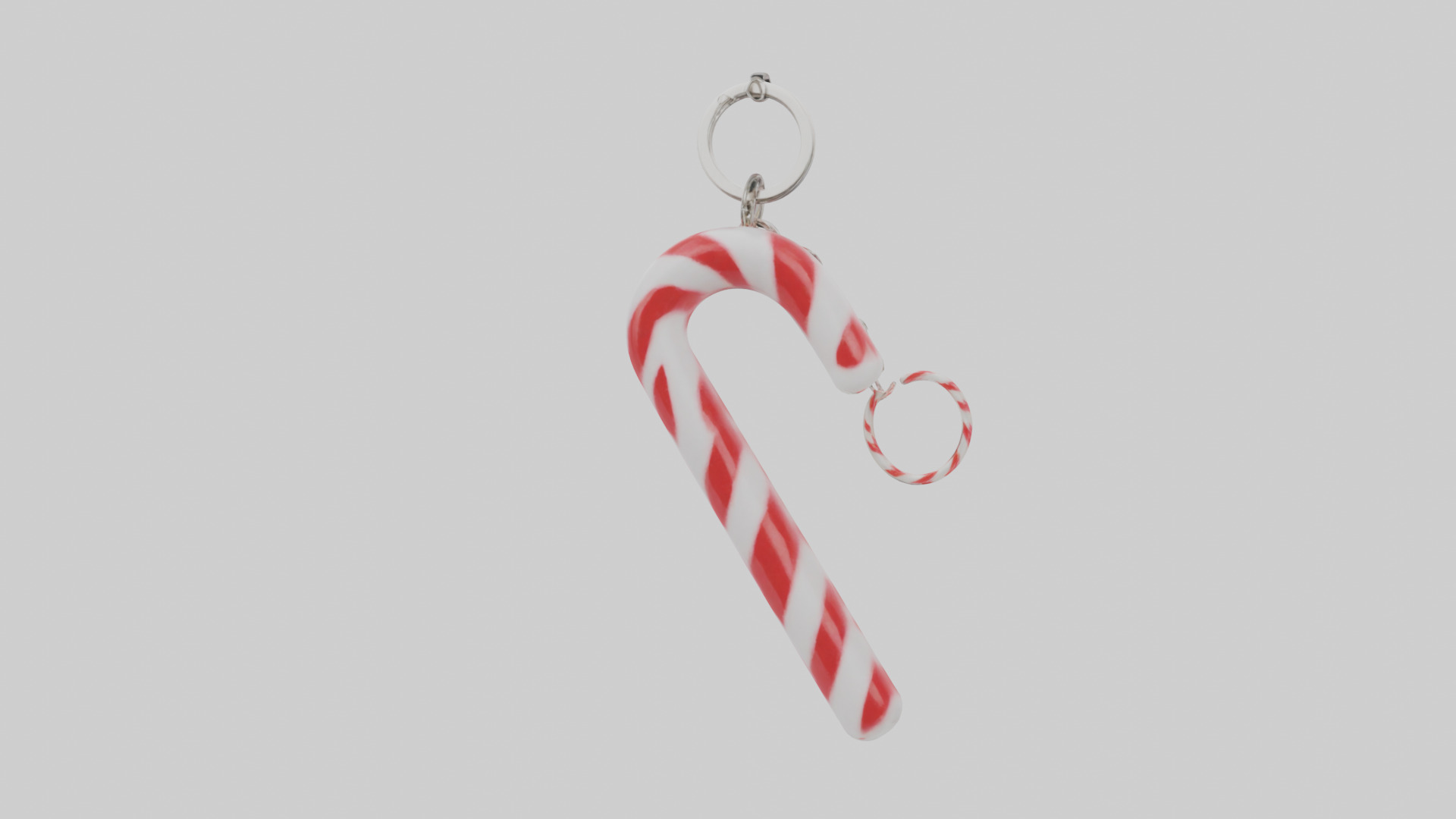 Candy cane keychain model Low-poly 3D model_13
