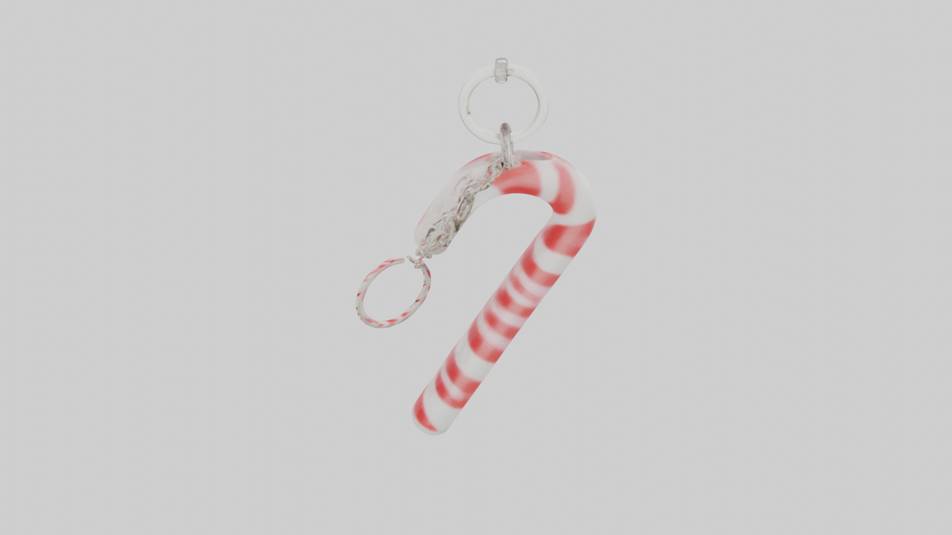 Candy cane keychain model Low-poly 3D model_25