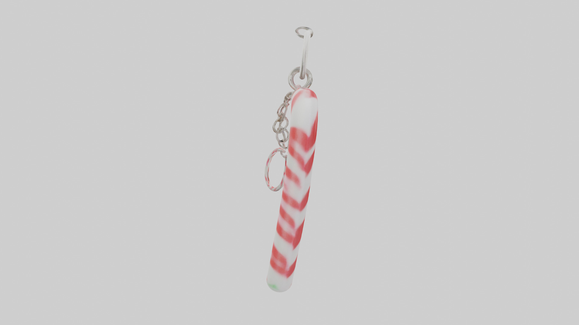 Candy cane keychain model Low-poly 3D model_23