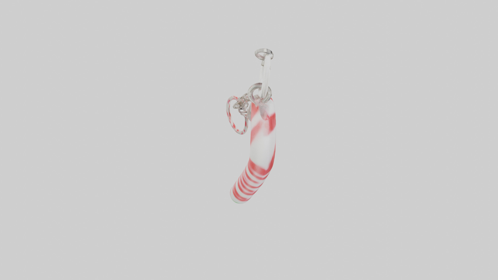 Candy cane keychain model Low-poly 3D model_28