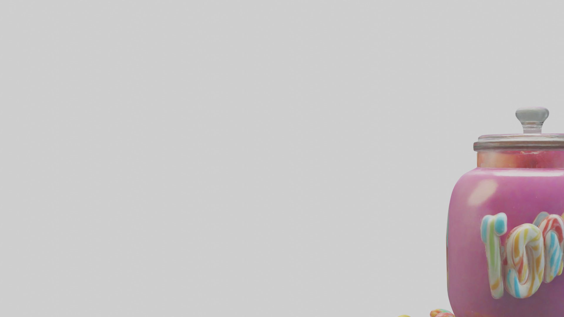 Candy Jar model Low-poly 3D model_21