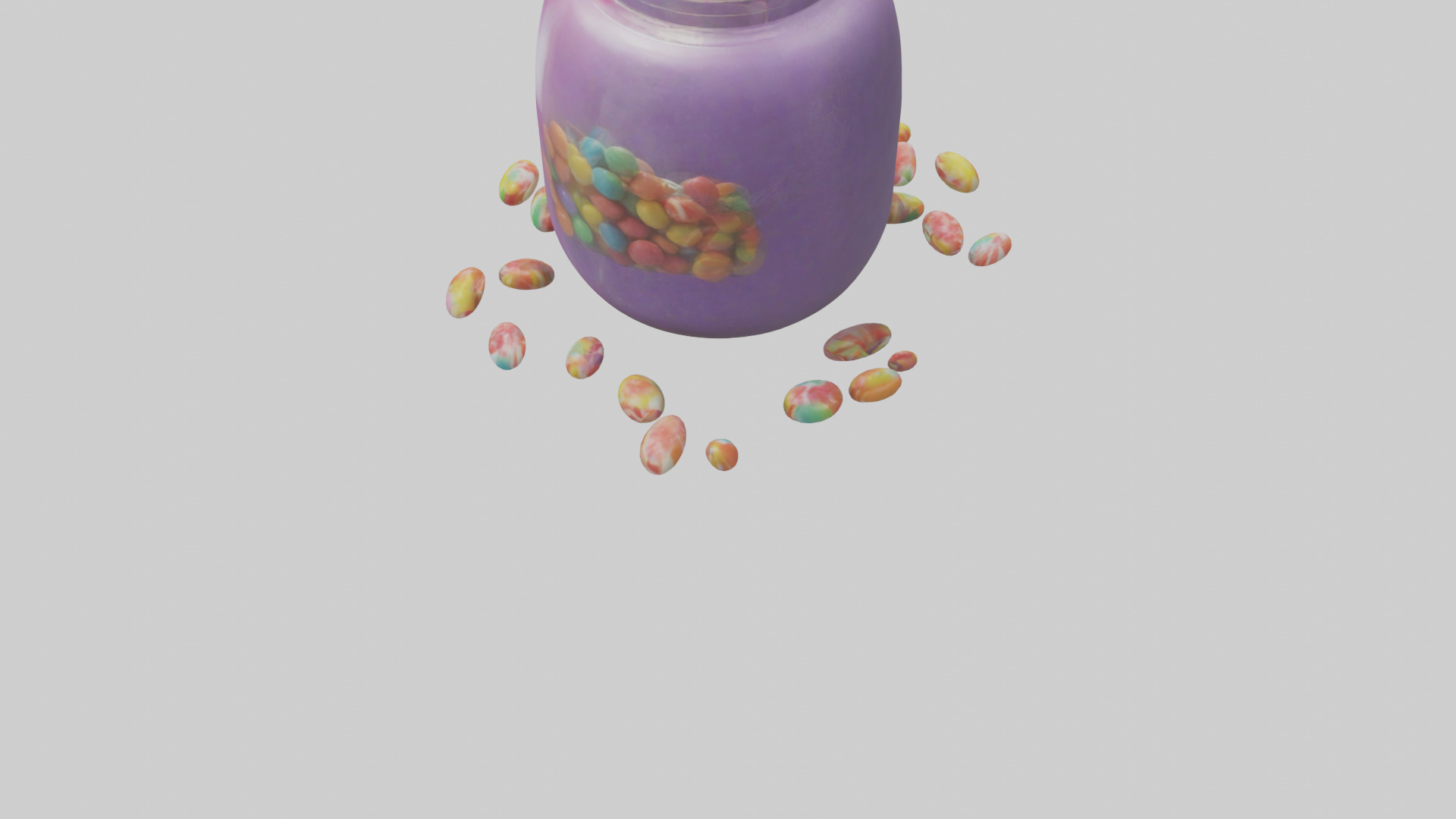 Candy Jar model Low-poly 3D model_3