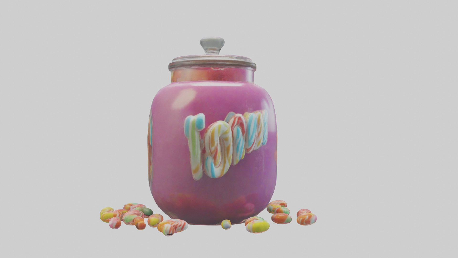 Candy Jar model Low-poly 3D model_18