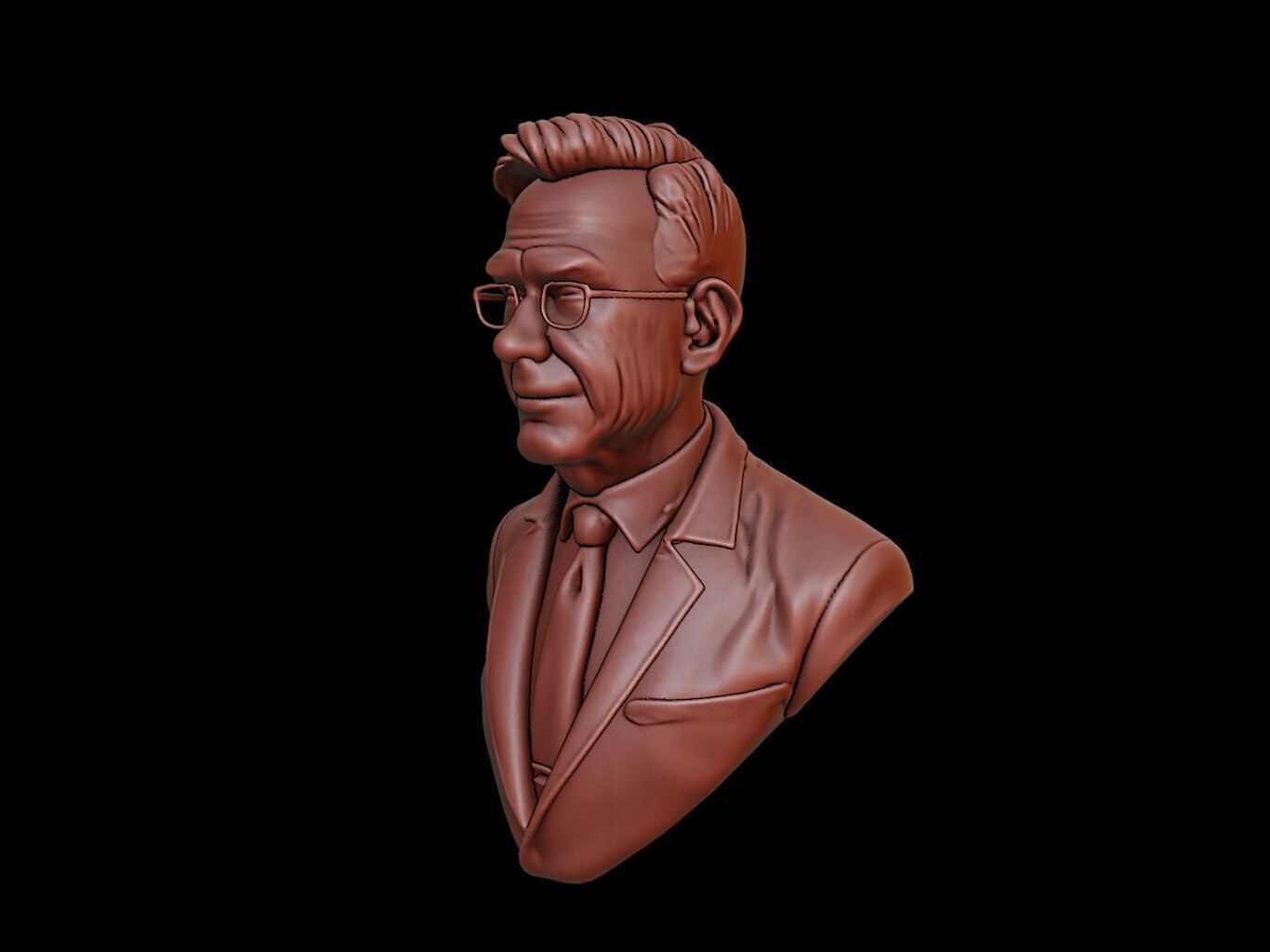 Psychiatrist Bust 3D print model_2