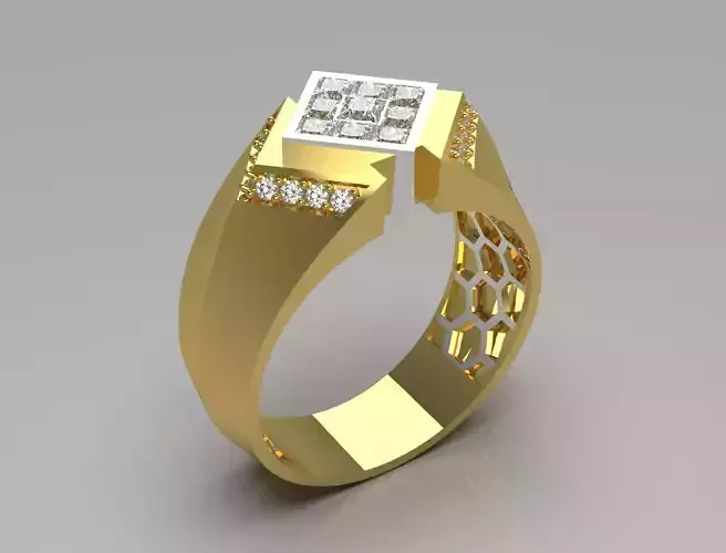 man diamond ring mr0129