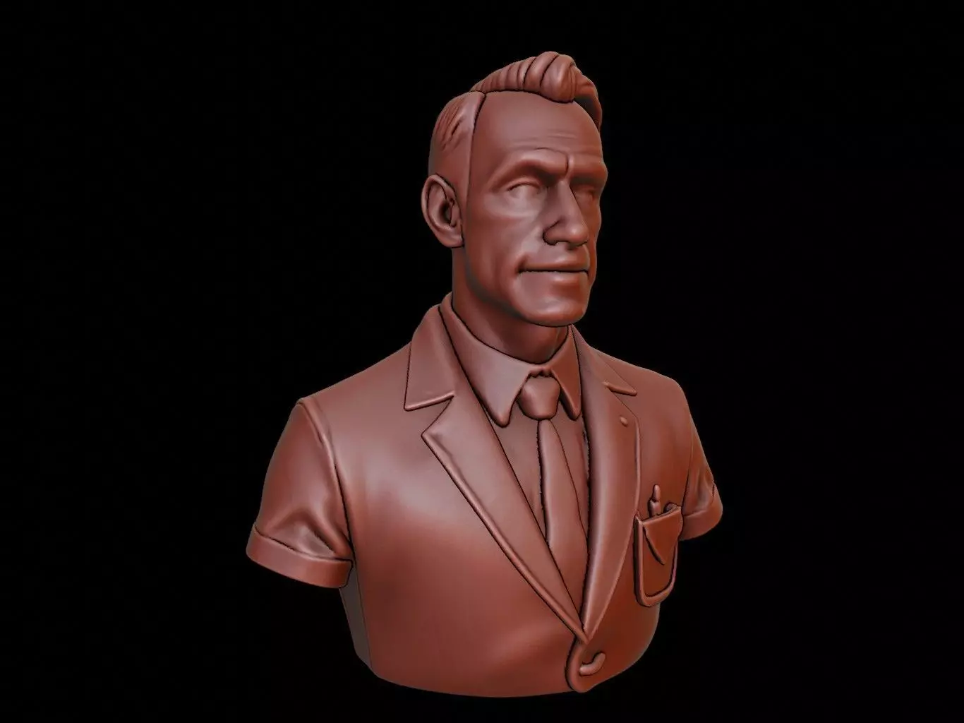 Psychologist Bust 3D print model
