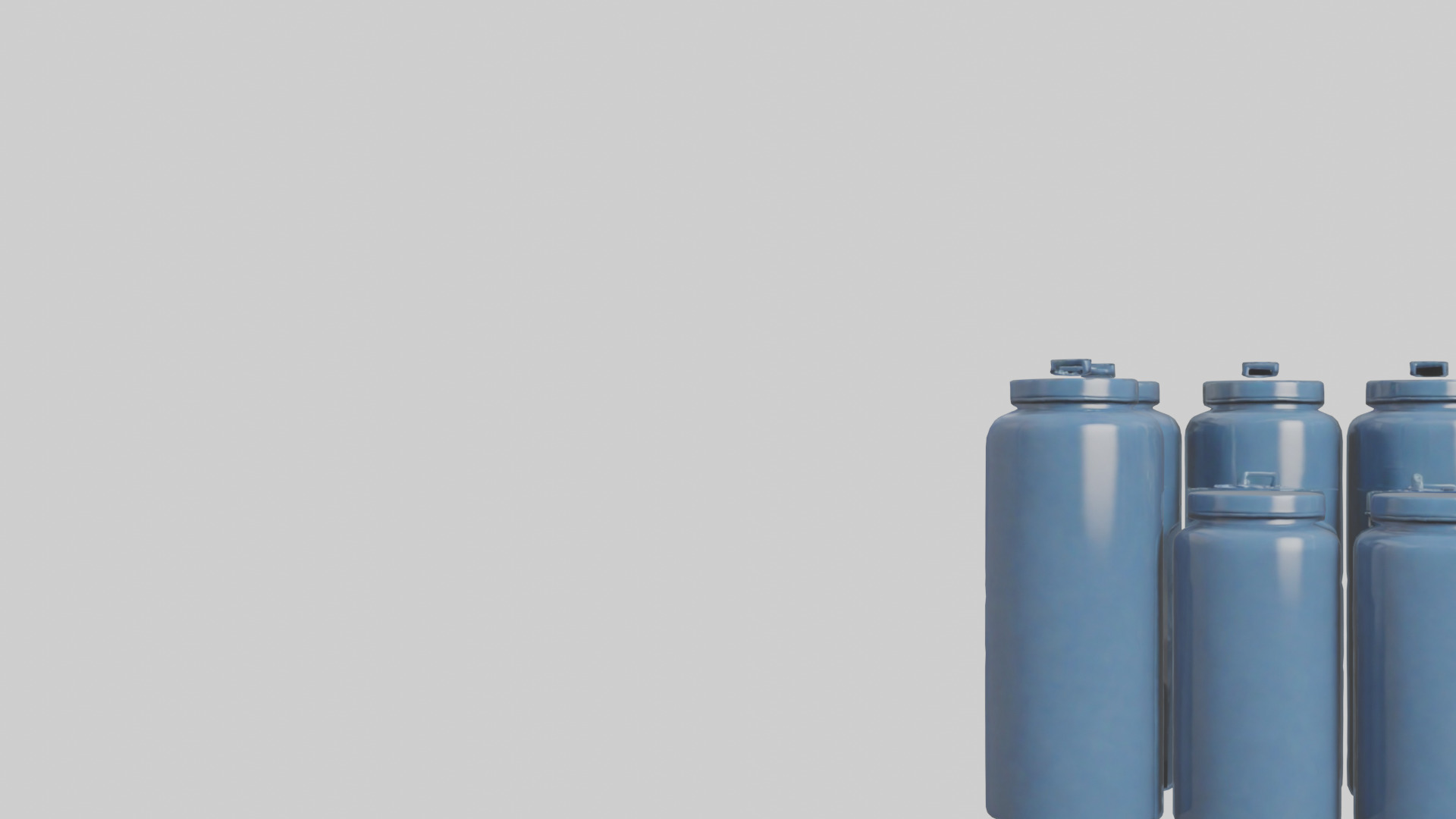 Canisters model Low-poly 3D model_21