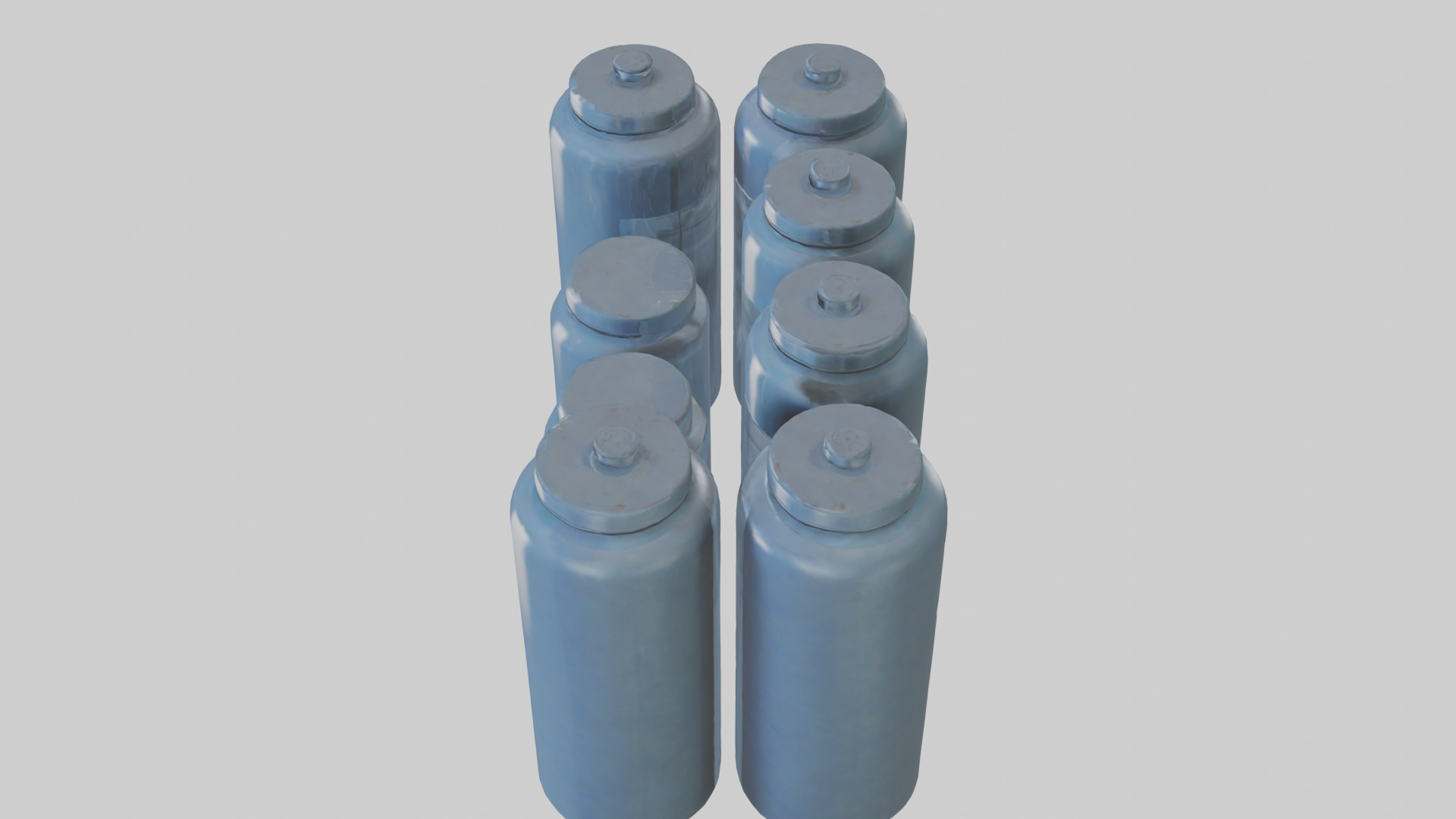 Canisters model Low-poly 3D model_27