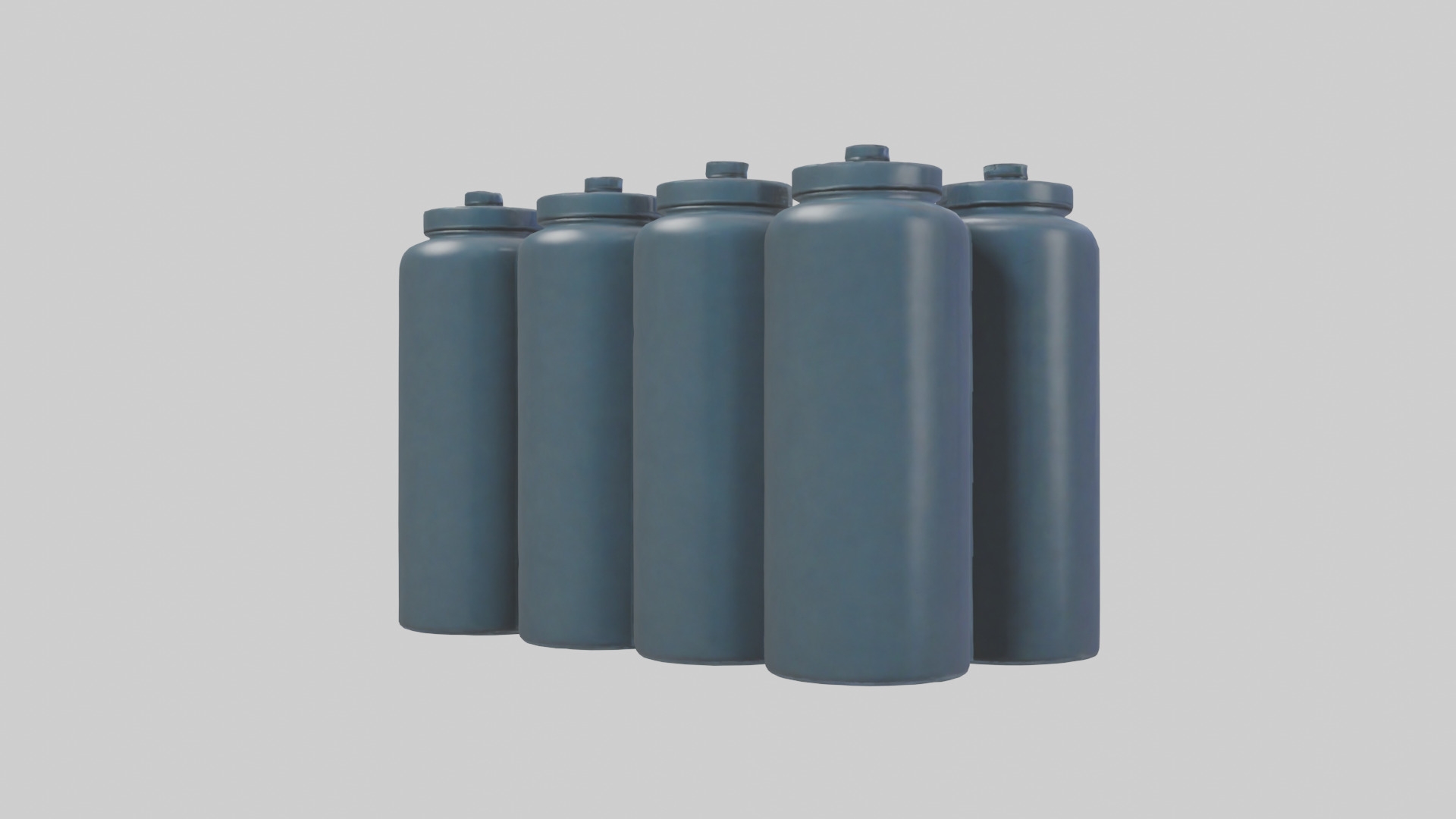 Canisters model Low-poly 3D model_2