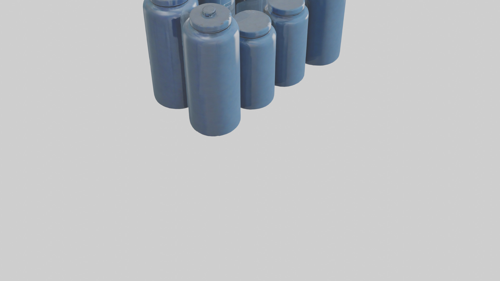 Canisters model Low-poly 3D model_6