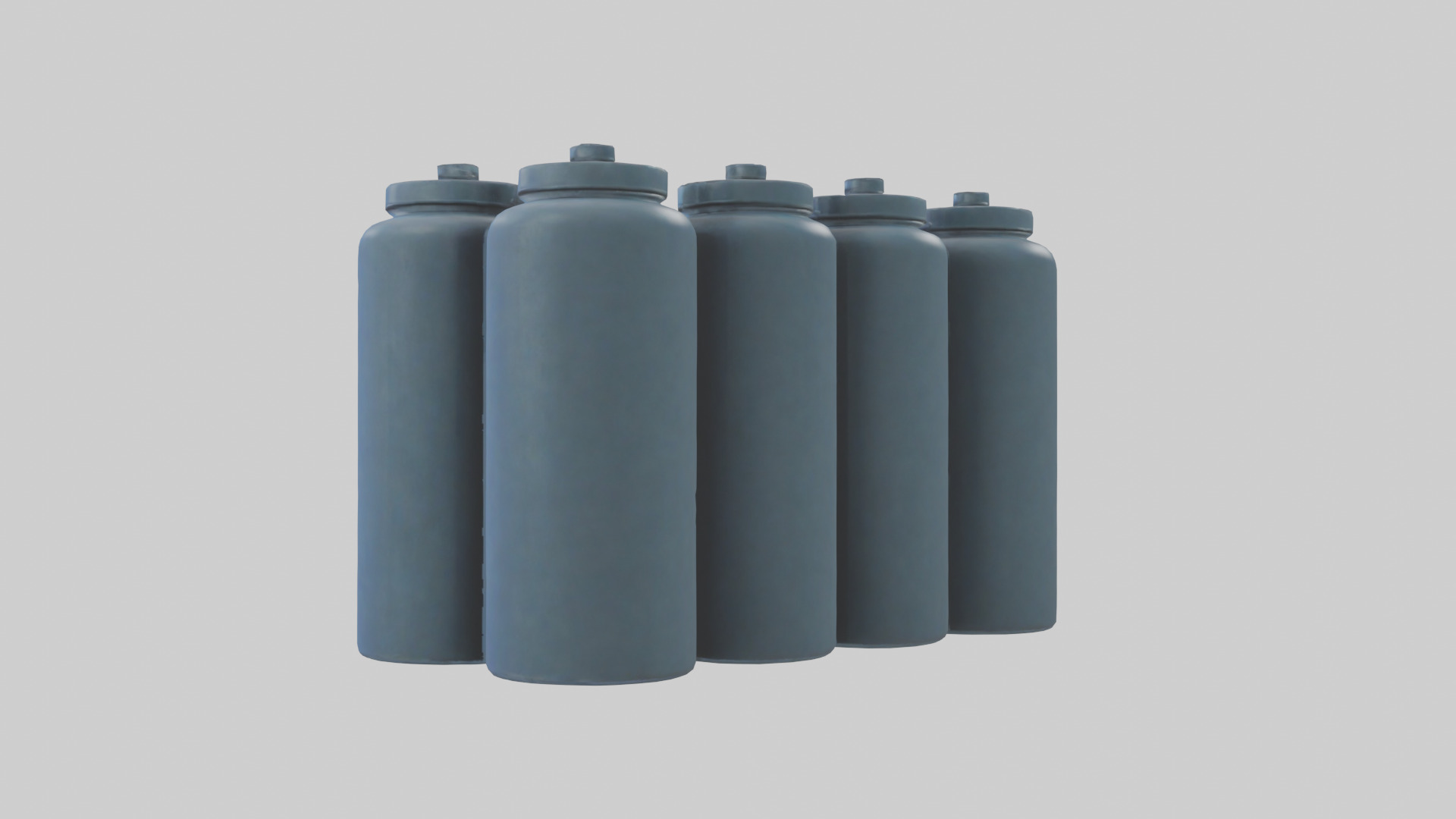 Canisters model Low-poly 3D model_1
