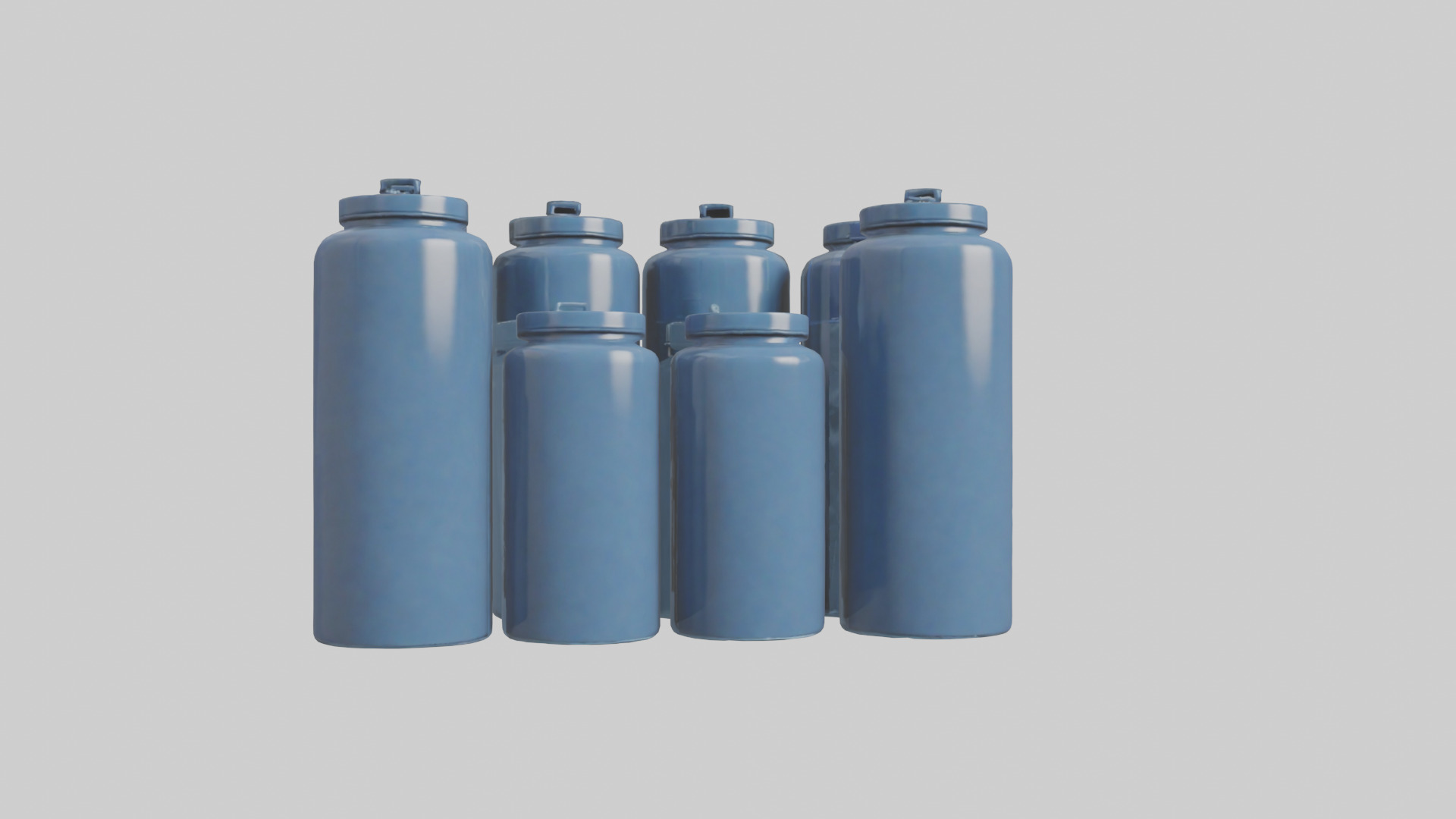 Canisters model Low-poly 3D model_20