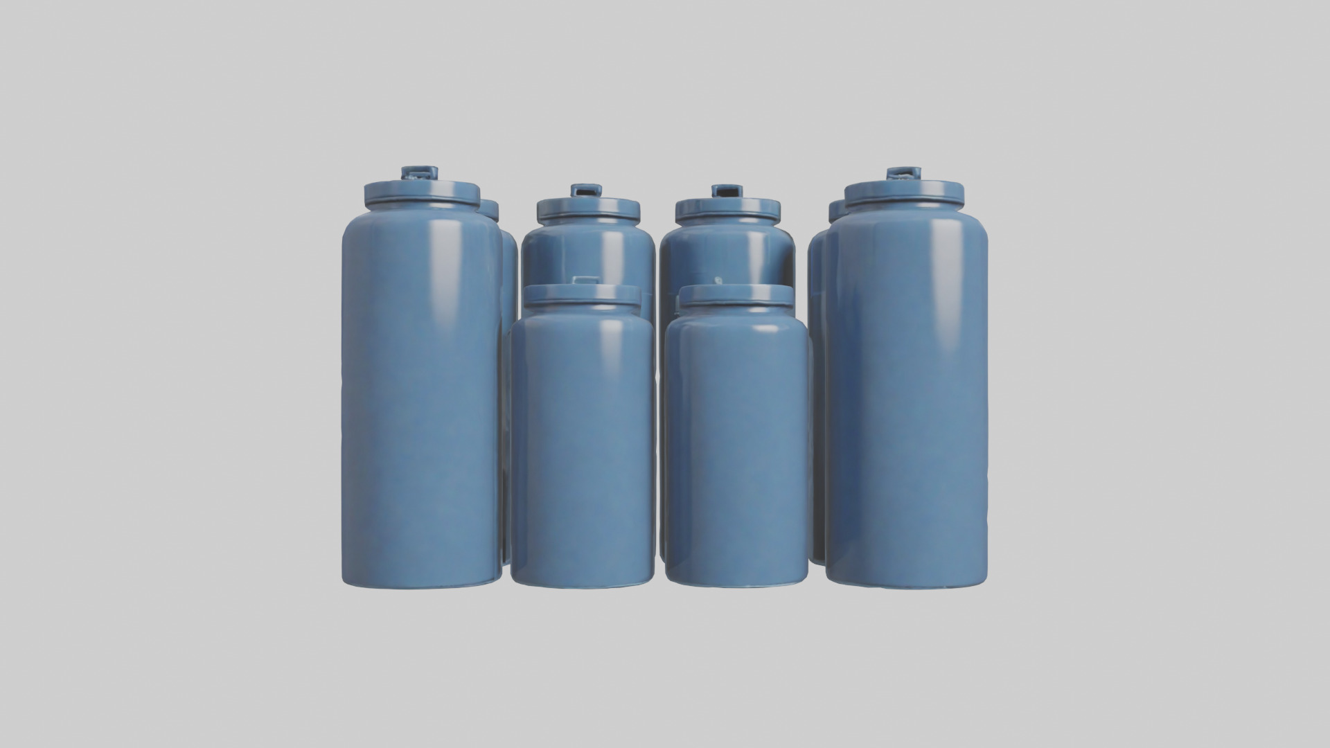 Canisters model Low-poly 3D model_10