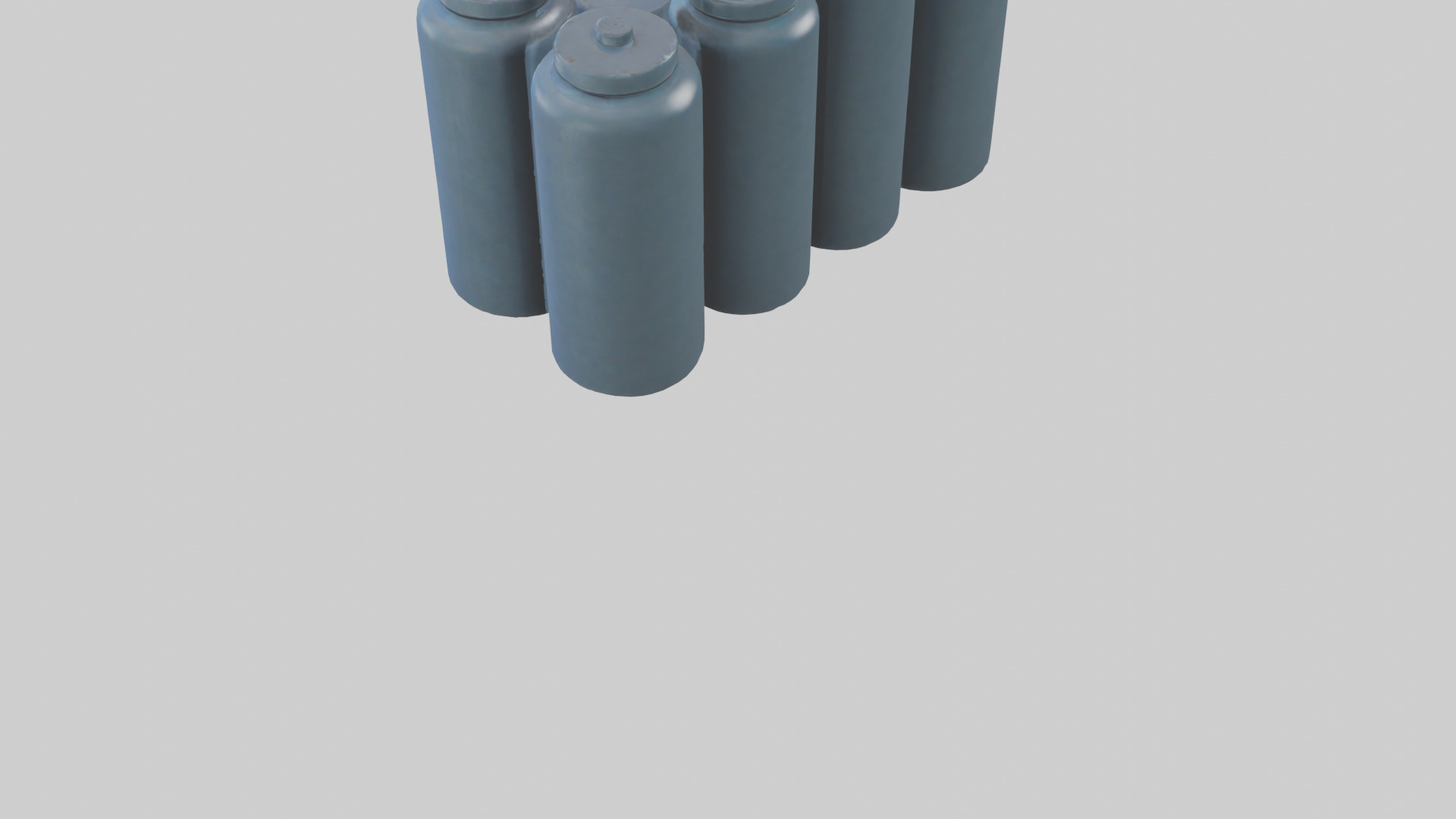 Canisters model Low-poly 3D model_3