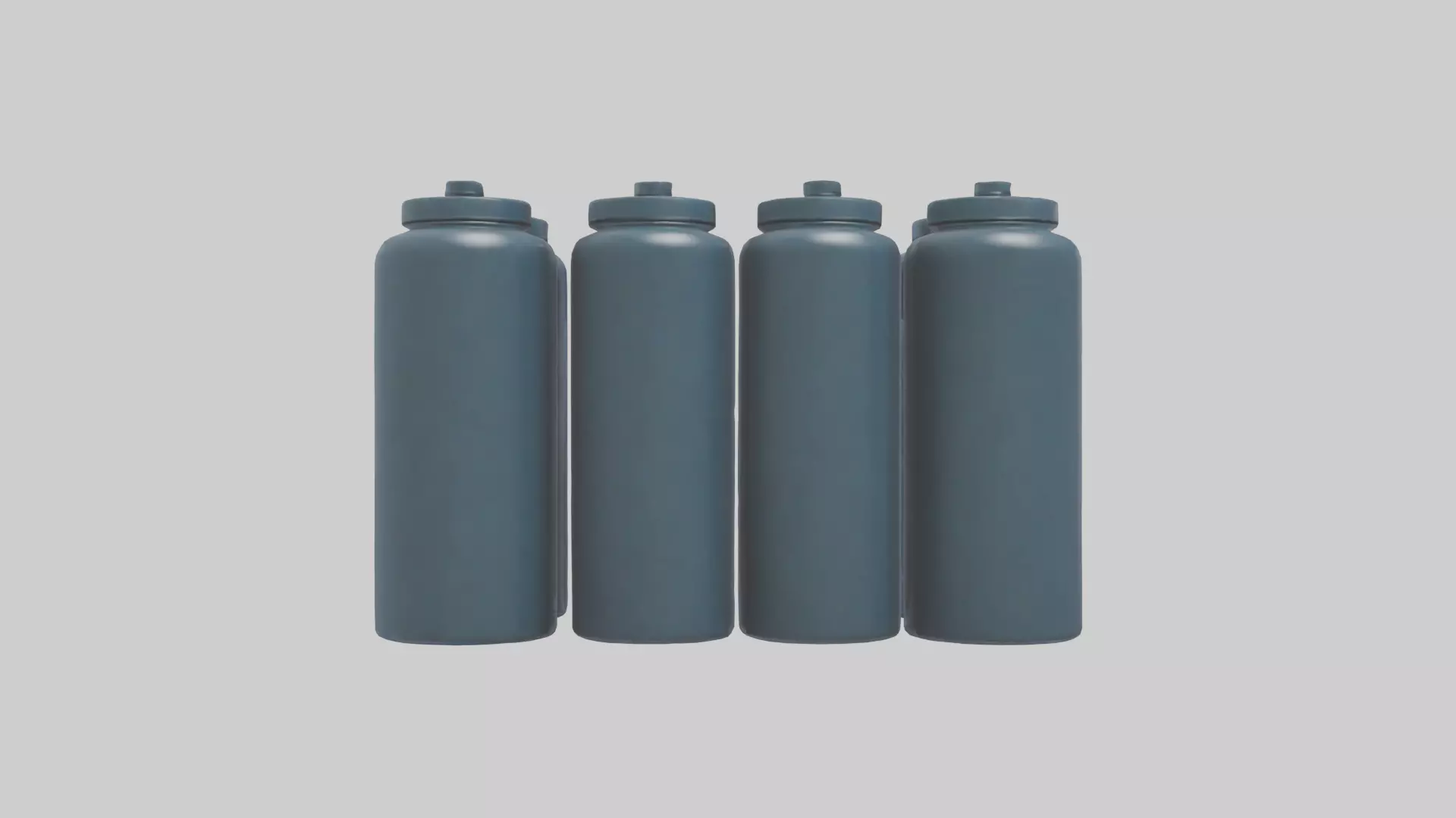 Canisters model Low-poly 3D model_0